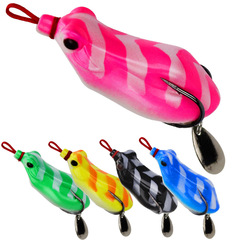 Weihe Customized Leifeng 6cm 13g Leiqiang Lure – Silkworm Frog with Double Hooks and Sequins, Ideal for Targeting Black Carp; Wholesale Price