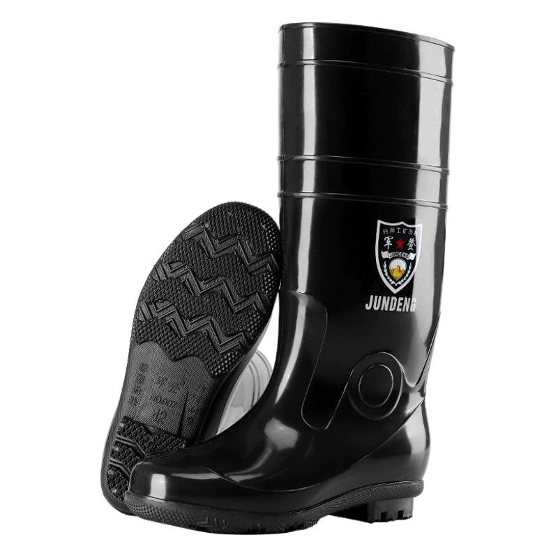 Плюшевый бархатный труд Мужские высокие дождевые сапоги мужские оптовые толстые длинные трубочки хлопок стройка мужской нескользкие водяные сапоги