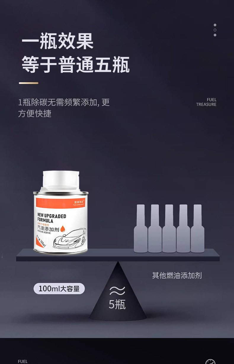 Powerful carbon removal iron tank thunder shield Hailong fuel treasure PEA fuel additive car carbon deposit removal cleaning agent