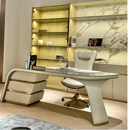 New Chinese Style Modern Small Office Desk Single Boss Desk Light Luxury High-End Home Study Desk and Chair Combination