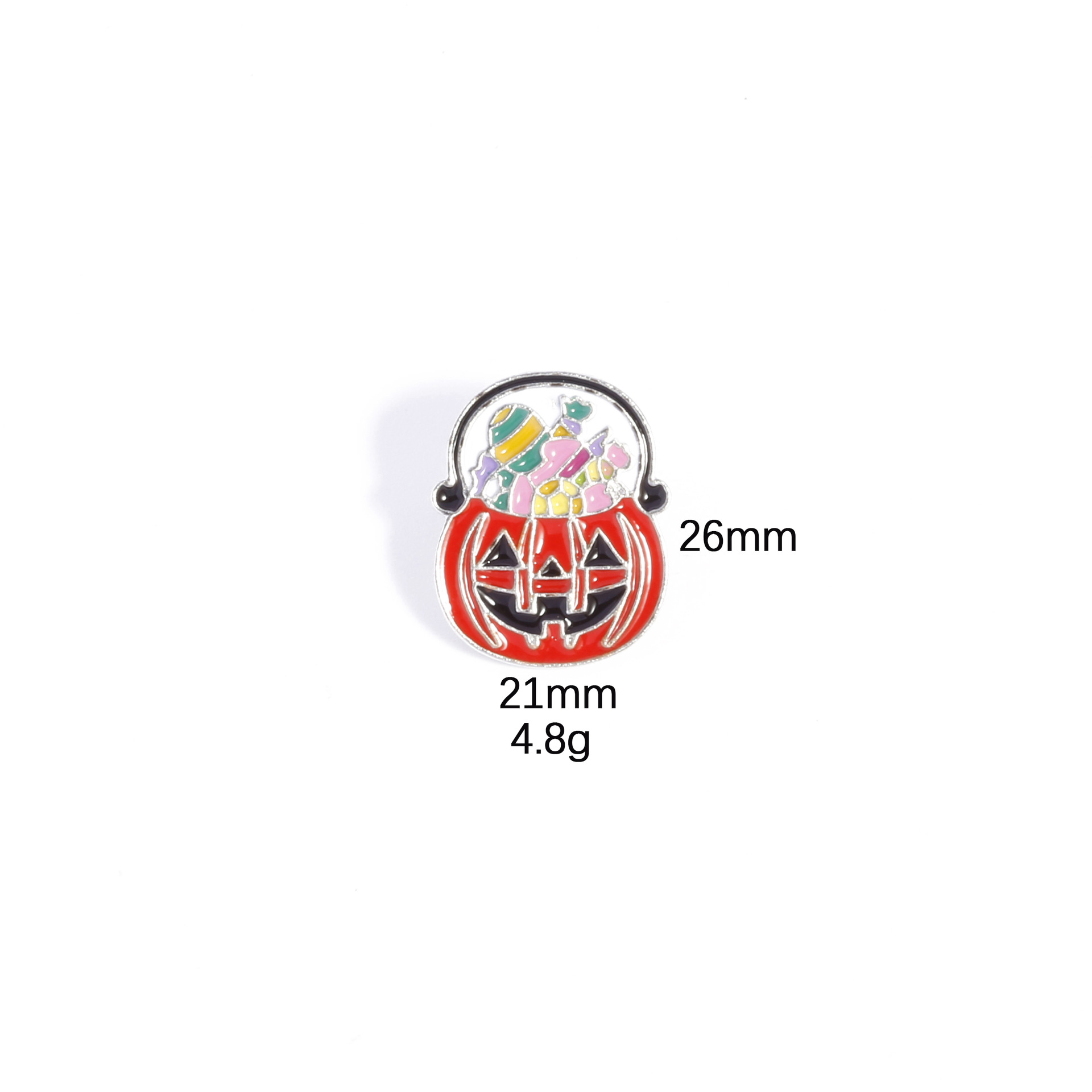 13g Weight Brooches Classification Party, Festival Occasion Zinc alloy Material Halloween Festival Pumpkin, Candy Pattern Unisex Gender Enamel Design Funny, IG Style Style Funny IG Style Pin Pumpkin Candy Zinc Alloy Enamel Unisex Brooches 9