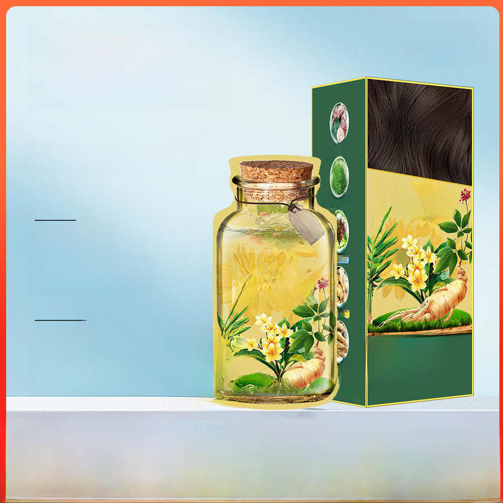 Tiktok's Popular Premium Non-Irritating Hair Dye in a Sachet, Plant-Based Hair Dye Cream That Gently Covers Gray Hair