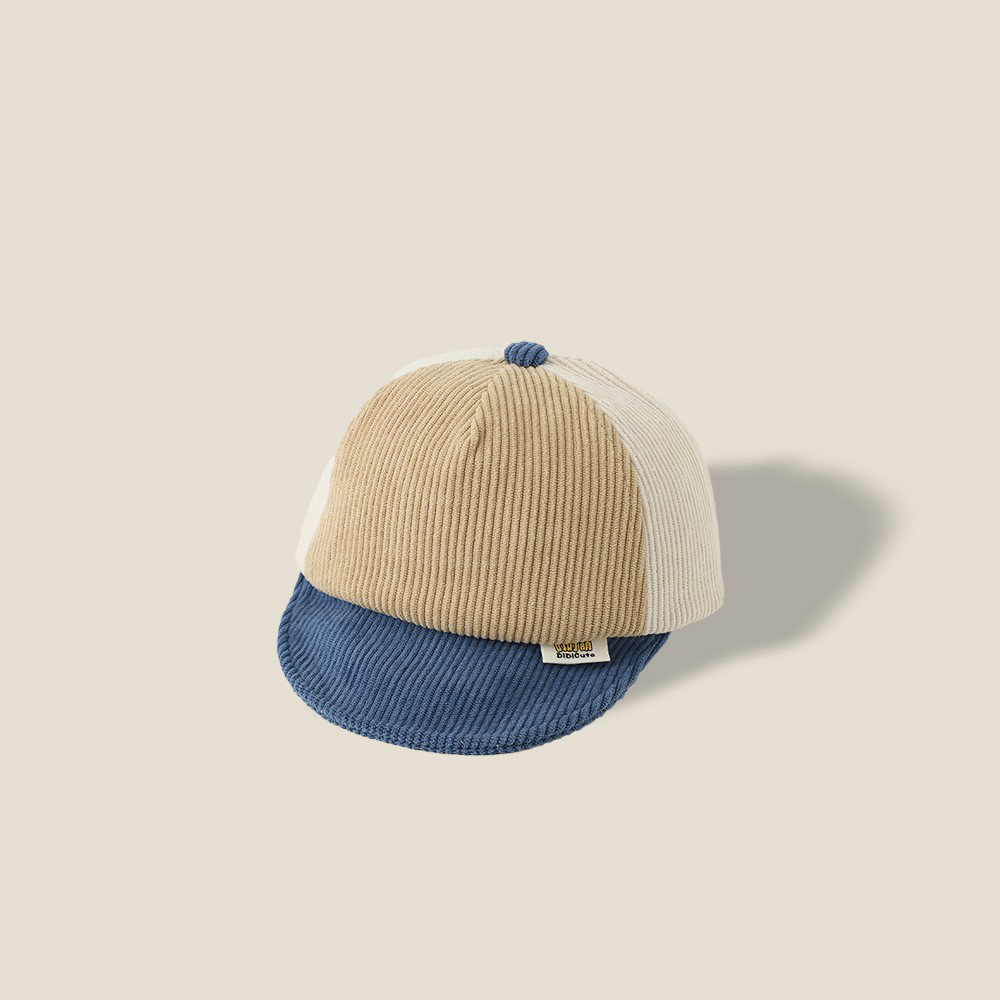 Sombrero de bebé otoño y invierno de terciopelo suave gorra de lengua de goma para bebés de color extranjero amplio sombrero de béisbol caliente para bebés para hombres y mujeres