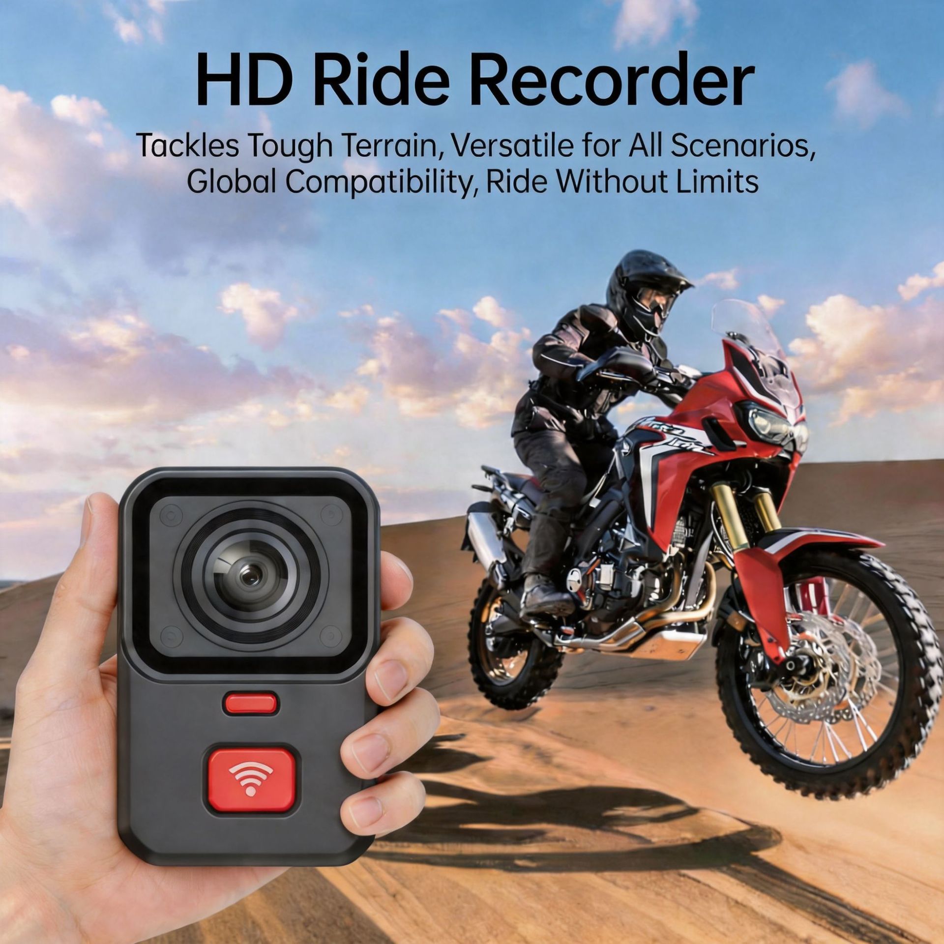 New Q8 Motorcycle Dashcam with Dual Recording, Electric Vehicle Riding GPS Tracking, IP66 Waterproof and Anti-Theft