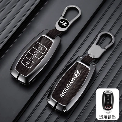 Metal Car Bag Buckle for – Car key bag - standard-type-a-4-button-wood-grain-coffee-car-logo-buckle