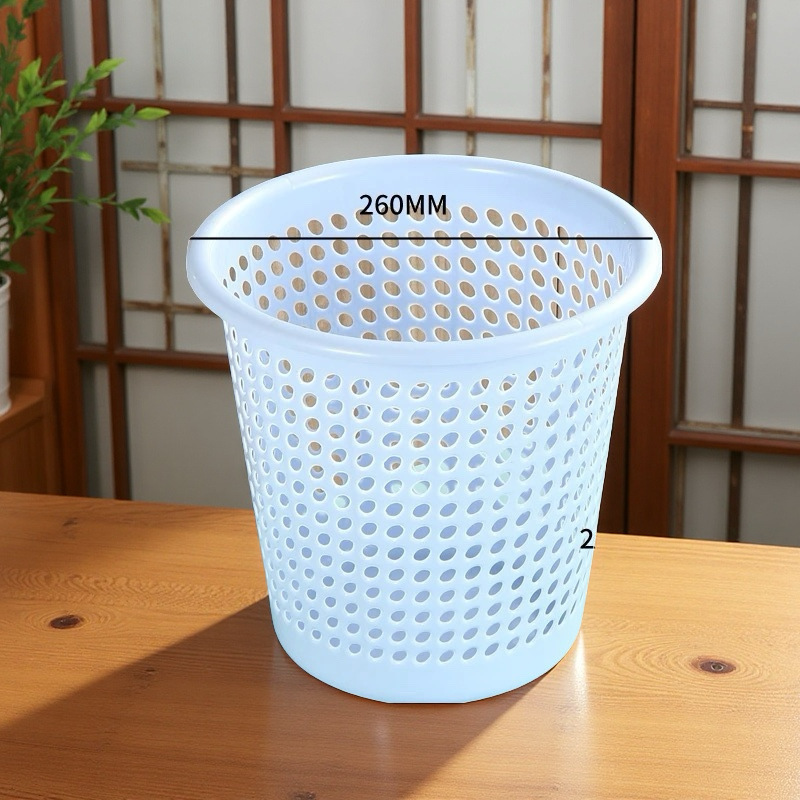 紙かご家庭用蓋なし客間トイレ特大トイレ厚いゴミ箱プラスチックゴミ箱家庭用透かし彫り|undefined