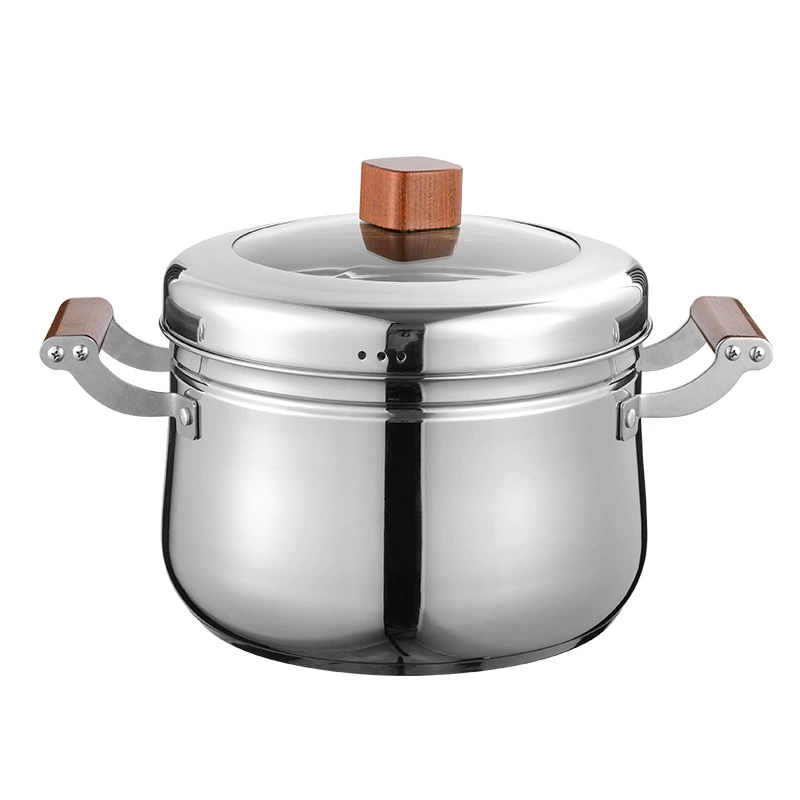 Прямой продажа от производителя 304 нержавеющая сталь пароваяrice cooker многофункциональная японский стиль паровая кастрюля бытовой композитный дно густой суп пароварка