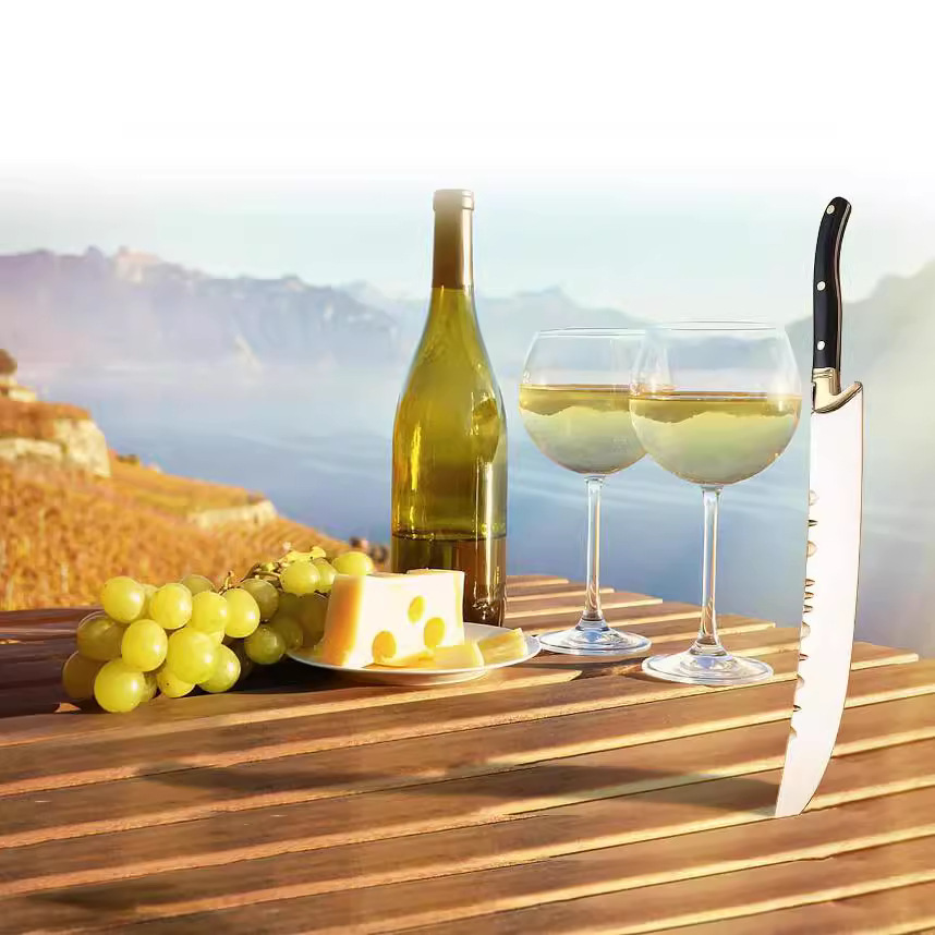 Nuevo cuchillo de champán ceremonial transfronterizo cuchillo de abertura de botellas de acero inoxidable cuchillo de champán sin hoja image 5
