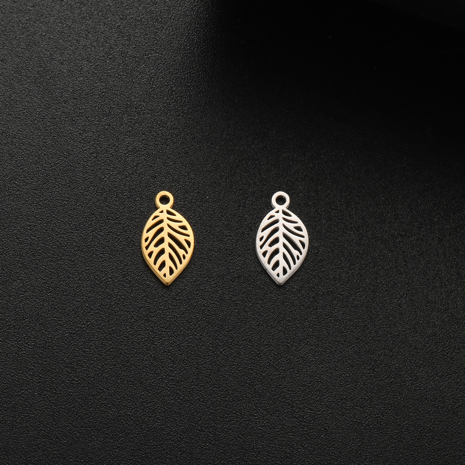 1 Piece Stainless Steel Leaf Flower Polished Pendant display picture 3