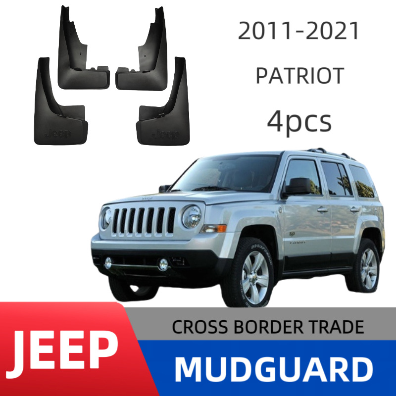 Adecuado para Jeep Liberty Patriot 2011-2021 Comercio exterior transfronterizo Guardabarros de goma blanda Guardabarros