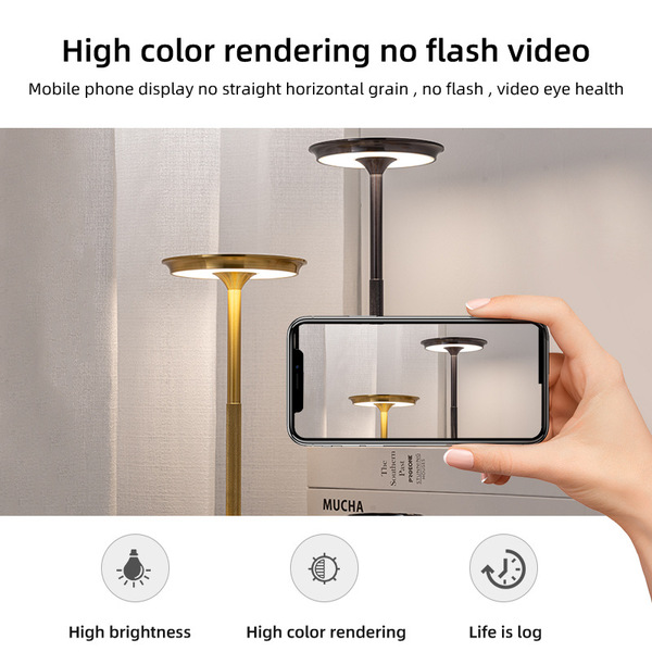 LED modern and minimalistic table lamp for bed