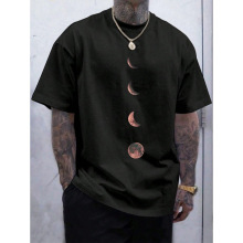 G 37518 Moon print men's crew neck tee ����ӡ����ʿԲ�����