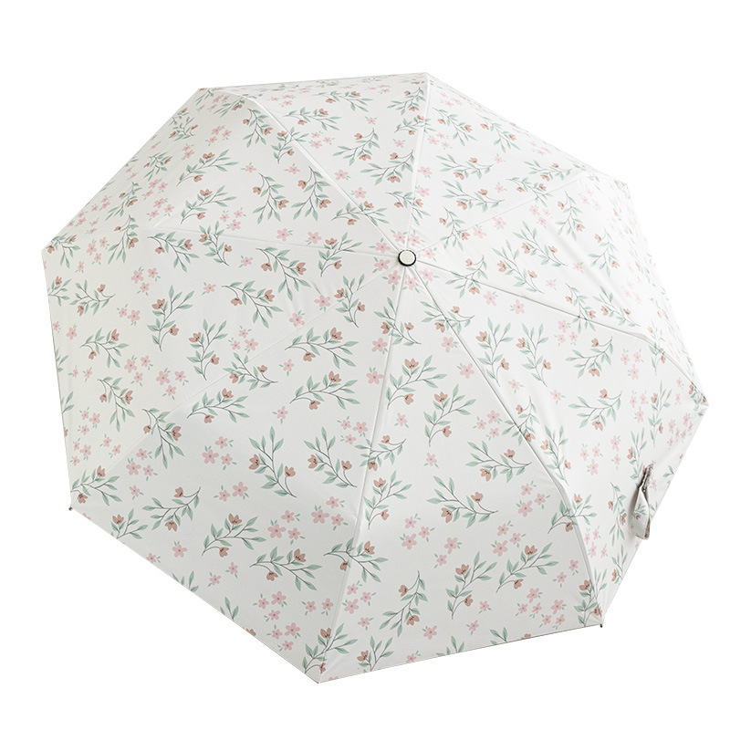 Paraguas de sol completamente automático, protección solar, protección UV, paraguas de sol para mujer, paraguas plegable de alta gama de doble uso, paraguas de cinco pliegues