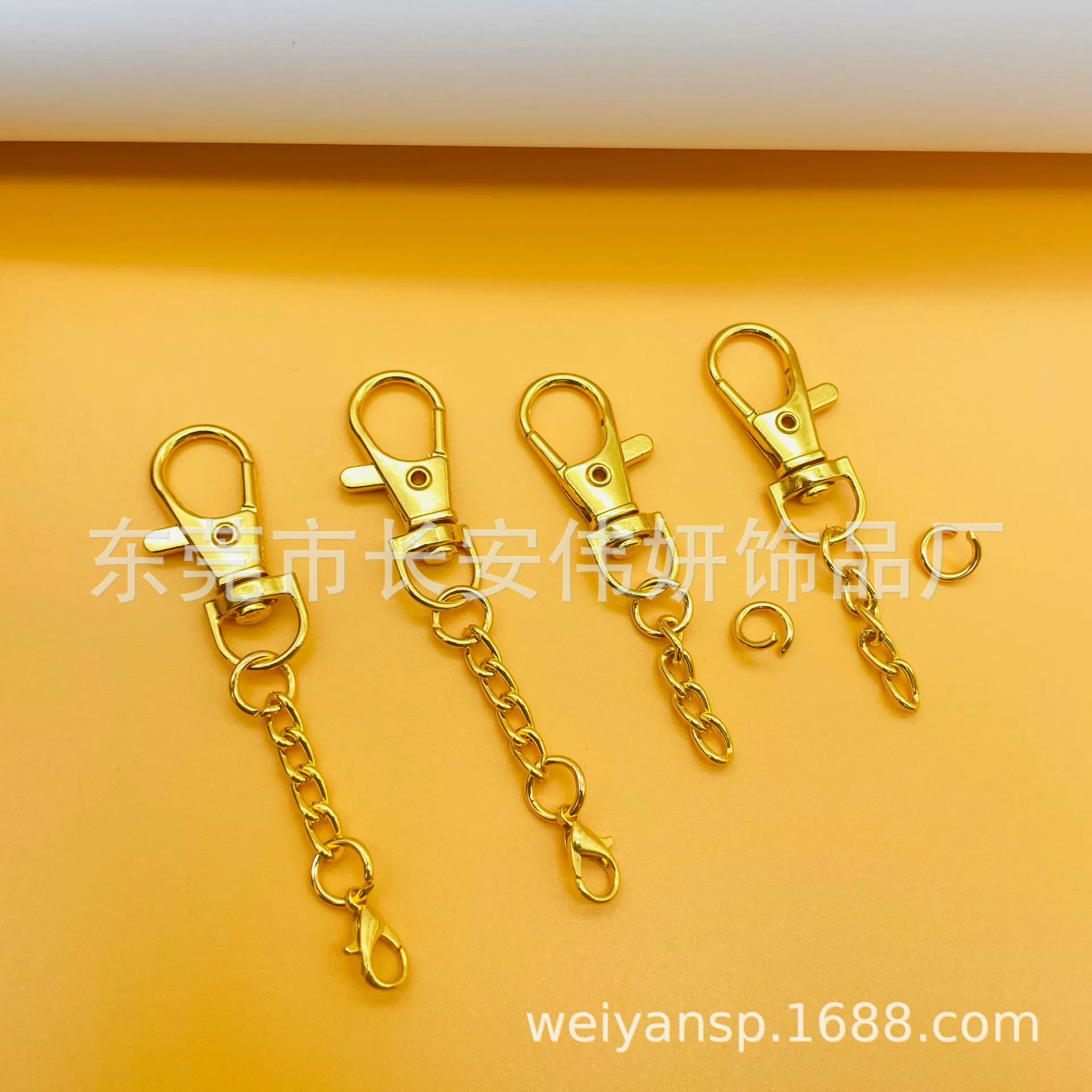 Позолоченная Пряжка для собак Вращающийся брелок подвесная цепочка металлическая пряжка для лобстера брелок DIY ювелирные аксессуары оптом в наличии