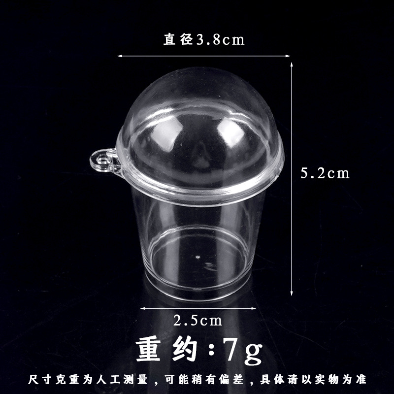 Simulación Mini Copa de mousse Taza de salvado de madera Diy Taza de té de leche hecha a mano Accesorios de recipiente vacío Taza de helado de juego de comida en miniatura