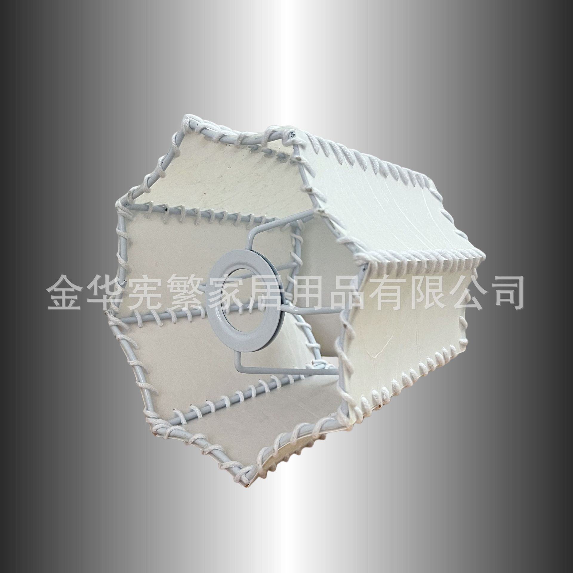 Enrollamiento de mano de piel de oveja de PVC lámpara de cabezal de cama creativa ocho lados E14 lámpara de piso de dormitorio lámpara de caja fábrica de lámpara