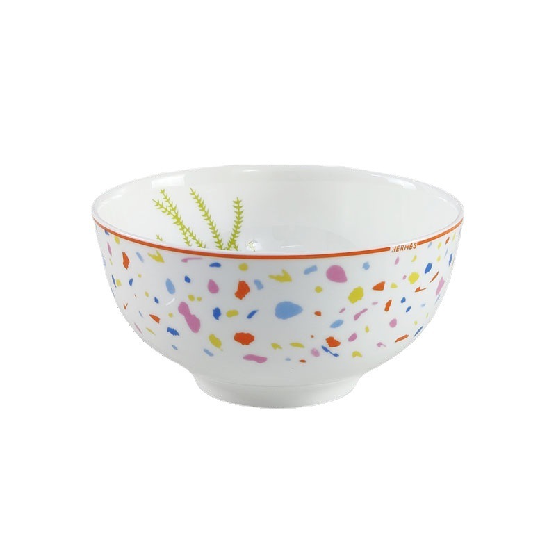 国境を越えて人気パンダかわいい風子供ステーキ皿食器スポット骨磁器20cm浅皿深皿スプーン卸売り|undefined