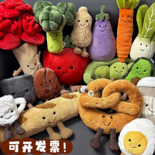 Ӣ��jellycatͬ��ë�q����JC�߲�ʳ��ˮ�������߰�����ż�Y��