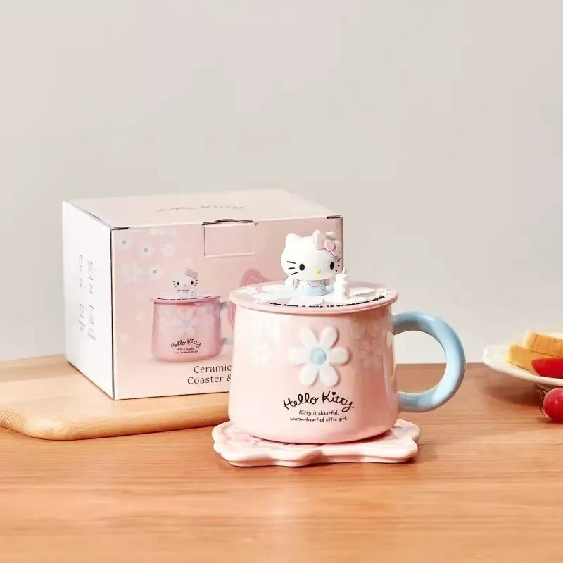 세라믹 컵(코스터 포함)