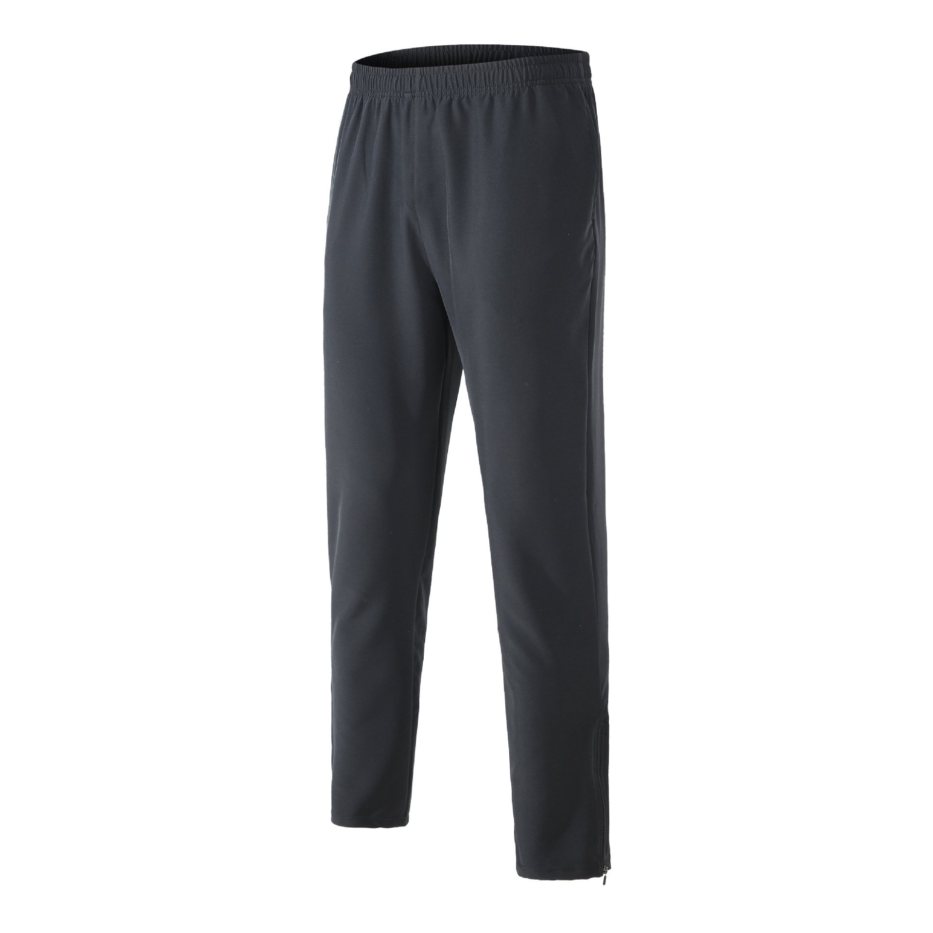 Men's black lightweight athletic pants front view