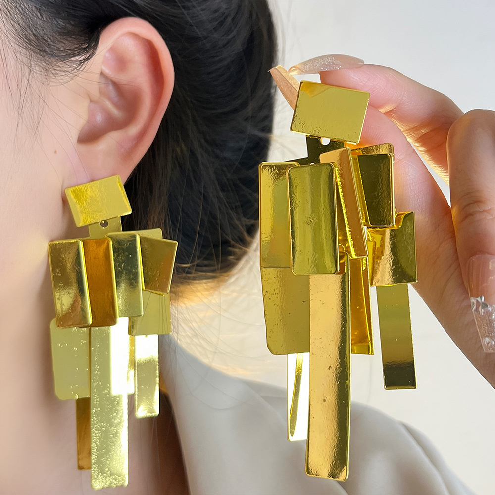 Drop Earrings Classification 1 Pair Casual Elegant Lady Geometric Plating Alloy Drop Earrings