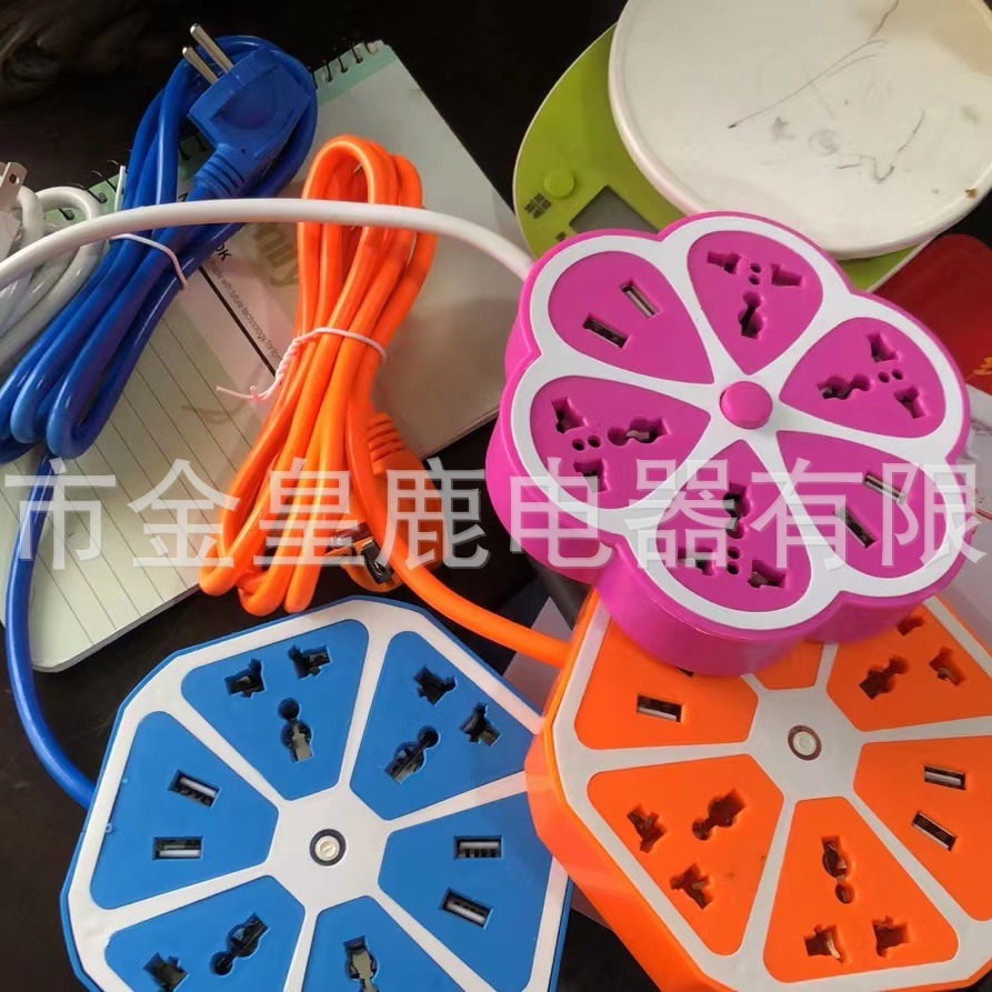 Fruta Limón socket USB color multi-función socket Venezuela México Brasil Perú hexagonal socket