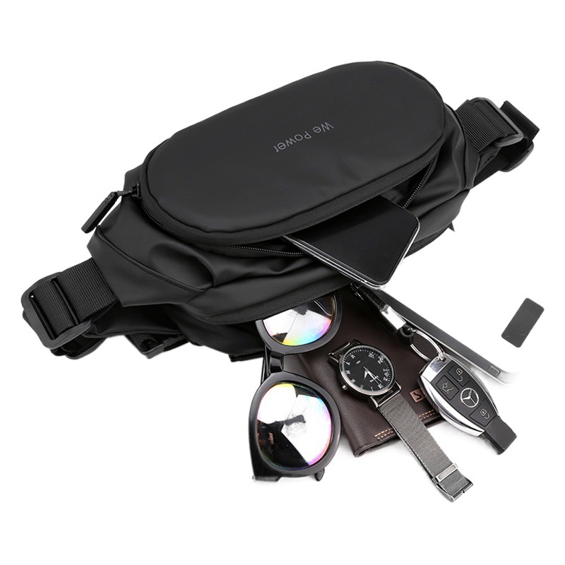 Nuevo bolso de la cintura de los hombres coreano simple bolsa de pecho bolsa de mensajero de deportes al aire libre bolsa anti-astilla