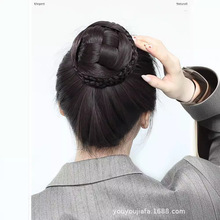 复古千金盘发发苞女古风盘发汉服发苞丸子头摄影走秀盘发新娘花苞