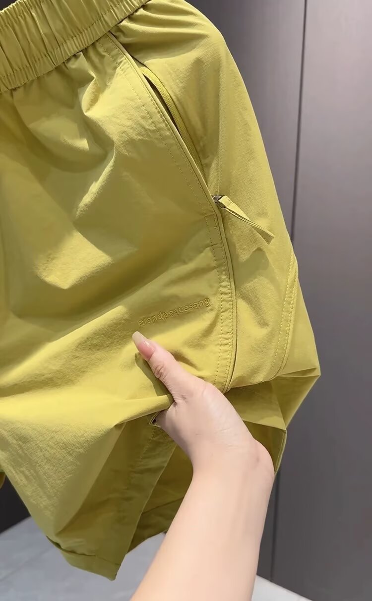 Men's Quick-Dry Casual Shorts, Solid Color Lightweight Breathable 5-Inch Inseam Elastic Waistband Soft Athletic Shorts For Gym Travel Summer_viptrois.com