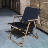 Send a portable outdoor folding chair wood grain chair Kmit chair outdoor folding chair camping with portable folding chair