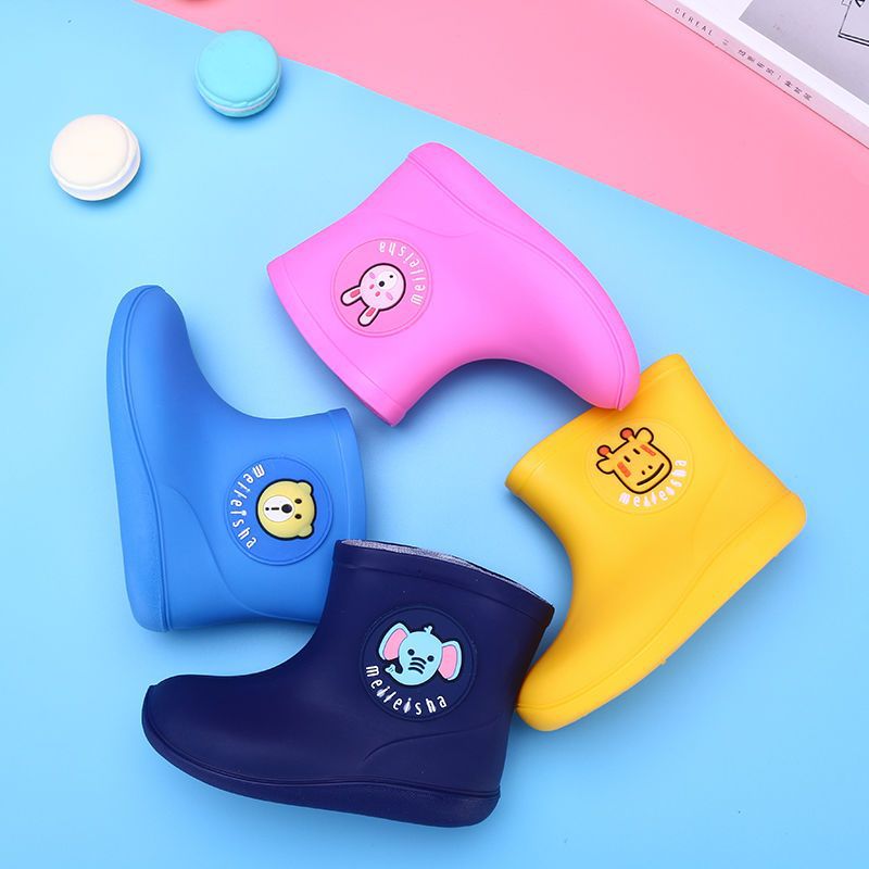 New Little Yellow Duck Kidsren's Rain Boots for Boys and Girls, Non-Slip, Universal for All Seasons, Cute Kindergarten Rain Boots for Babies