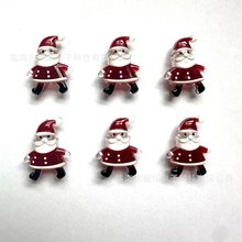 跨境圣诞节装饰塑料亚克力圣诞老人姜饼人雪人挂件铜线灯扣件批发