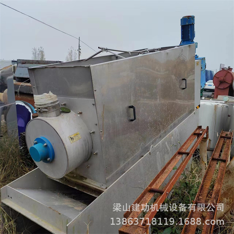 二手不锈钢叠螺机 固液分离刮泥机 工业污泥处理叠螺式脱水机