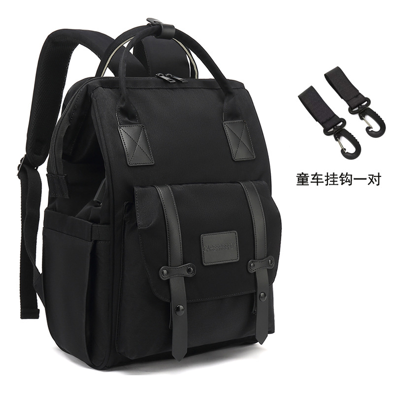 安心狐多機能マミーバッグ大容量ファッション外出母子バッグ宝母が人形を持って出かけるバックパック