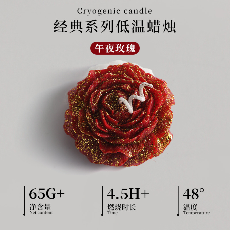 (핫 세일) 미드나잇 로즈 - 골드 레드