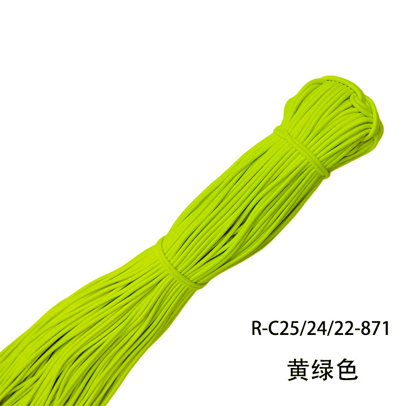 メーカー在庫卸売 2.5 ミリメートルラウンド弾性ロープカラーゴムラテックス高弾性ゴムバンド衣類アクセサリー弾性ロープ|undefined