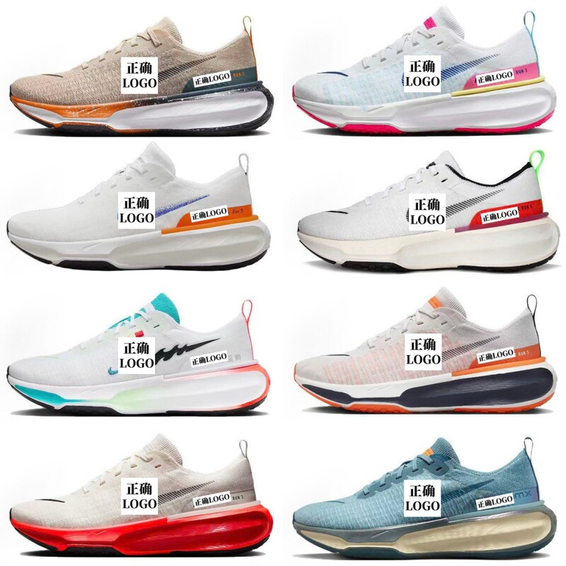 Cross-Border Zoomxinvincible Run3 Cushioning Casual Sports Running Shoes Mesh Breathable Training Sneakers