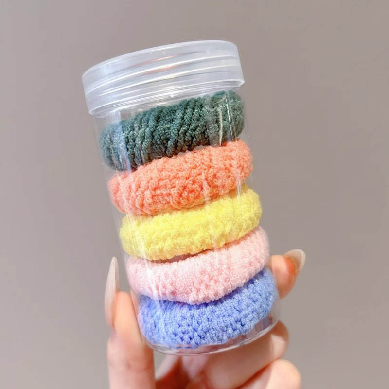 Toalla coreana anillo de cabello de mujer alta elástica correa de correa durable cabello de cabello de adultos de cola de caballo alta cabello de cabello de cabello