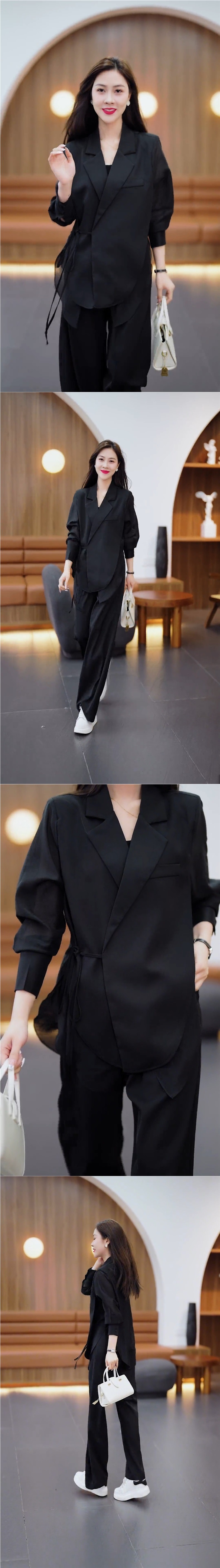 Elegan And Youhful High-end Fashion Sui For Women, Popular Sunscreen Jacke Wih Maching Pans, Sylish Wo-piece_ecoleips.com