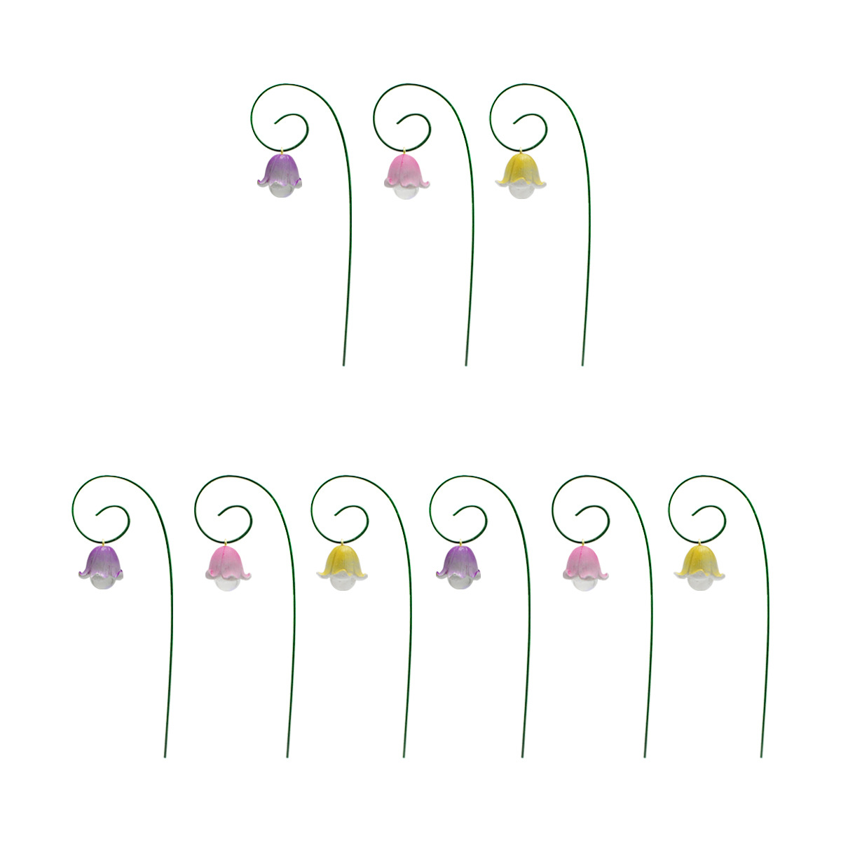  new flower holder ground plug gardening decoration plug-in lily flower pot green plant flower holder outdoor grocery garden 