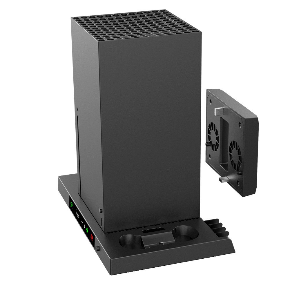 Xbox Series X juego anfitrión multi-función de refrigeración de base inteligente cargador de auriculares colgador tarjeta de almacenamiento