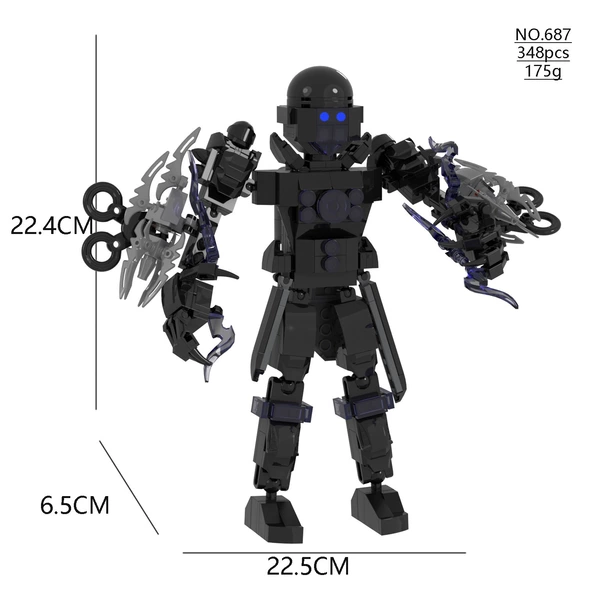 687 Titan Electromagnetic Explosion Man 348PCS [hot model recommendation]