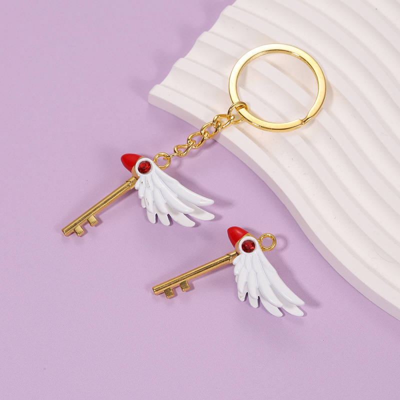 Cardcaptor Sakura Necklace Scepter Keychain Mocha Sakura Pendant Bird Weapon Transformation Magic Wand Pendant Alloy Jewelry Cardcaptor Sakura Necklace Scepter Keychain Mocha Sakura Pendant Bird Weapon Transformation Magic Wand Pendant Alloy Jewelry