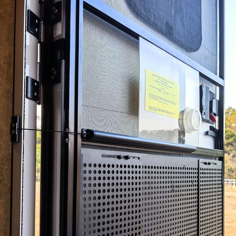 Rv Trailer Screen Door Handle, Closer with Adjustable Tension, Aluminum Automatic Closing Device and Accessories