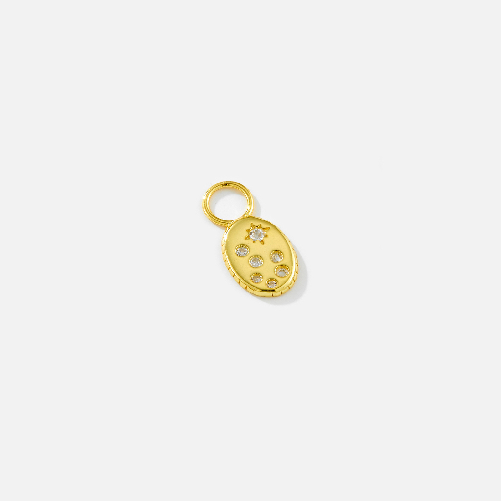 Key Pattern 1 Piece 925 Sterling Silver Zircon Key Pendant