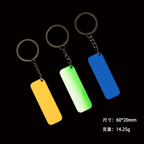 Frameless motorcycle license plate stainless steel car key pendant anti-lost number plate license plate keychain