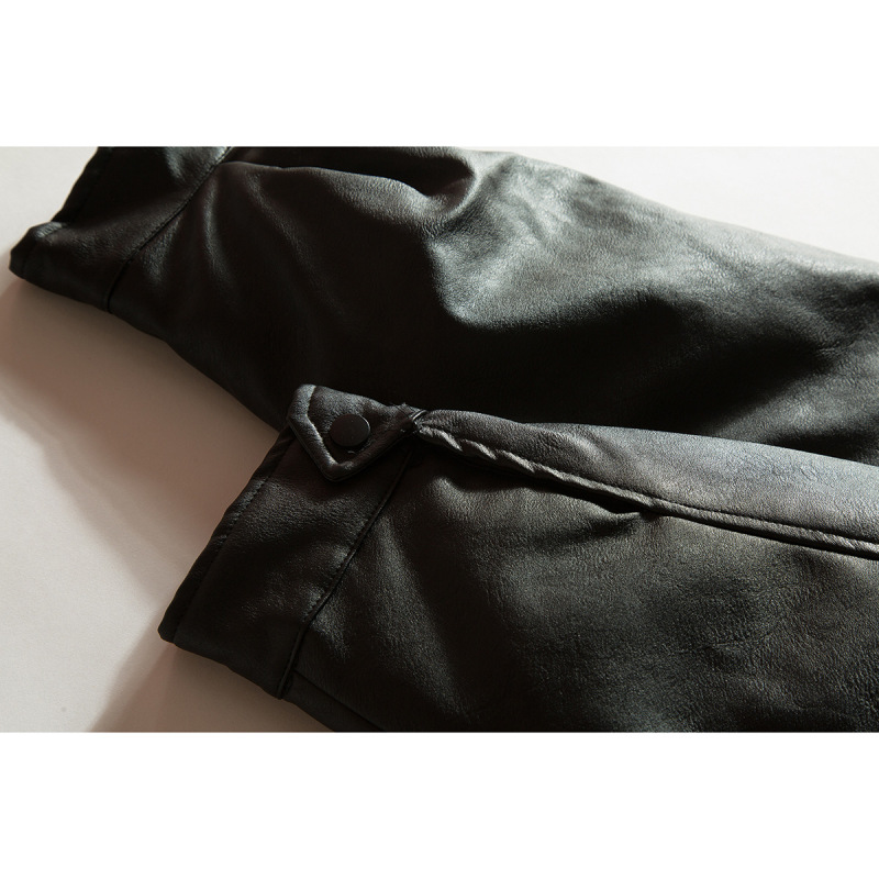 ORIGTEEN冬季保暖pu皮羽绒服男痞帅休闲白鸭绒皮衣羽绒外套YR135|undefined
