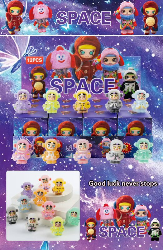 新製品ラブブベビー服ラブブブラインドボックス植毛人形服オーバーオールデスクトップトレンディな屋台装飾品|undefined