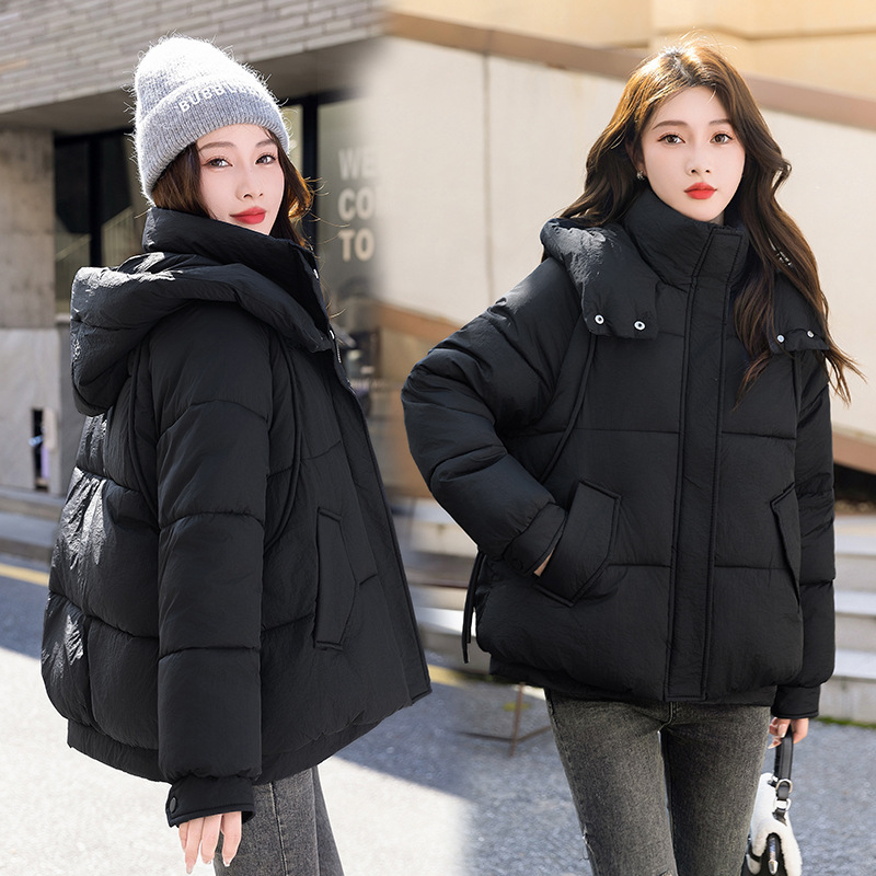 katoen voor vrouwen, 2024 nieuwe stijl, klein modieus, stijlvol, losse en dikke damesjas, broodjas, donsjas_voghion.com