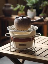 围炉罐罐煮茶器侧把茶壶粗陶瓷户外小茶炉子烧家用炭火室内电陶炉